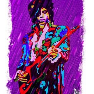 PRINCE LITHO POSTER ART 18 x 24 SIGNED !!
